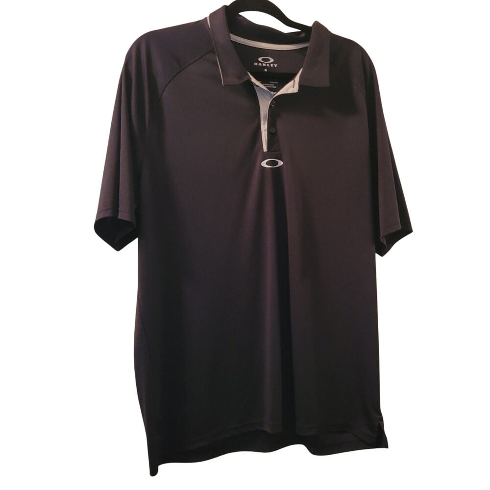 Oakley Mens Hydrolix Regular Fit Black Polo Size XL Golf Business Casual
